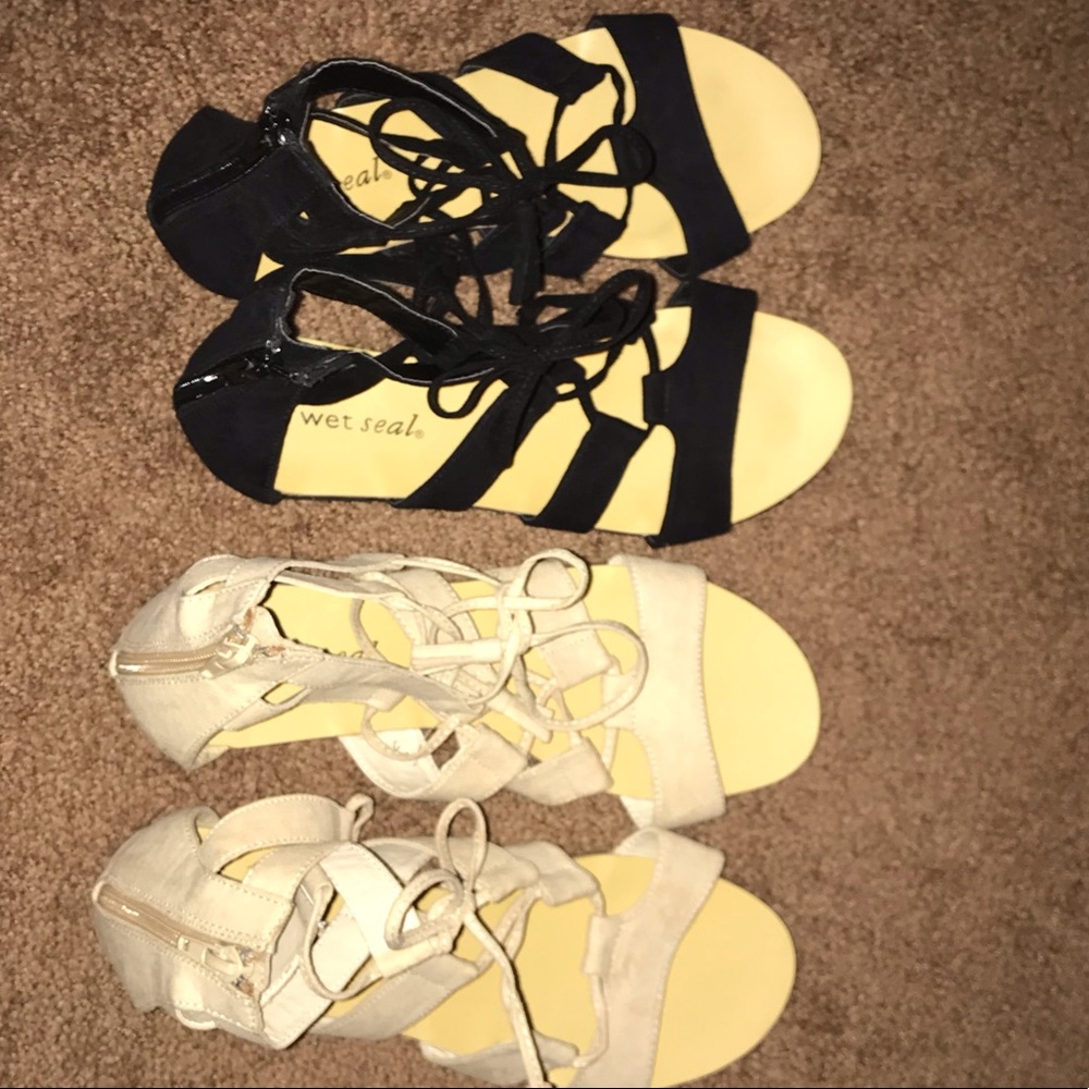 Strappy Lace Up Ankle Wrap Gladiators Flat Sandals